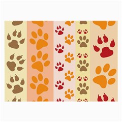 Paw Print Paw Prints Fun Background Large Glasses Cloth by Amaryn4rt