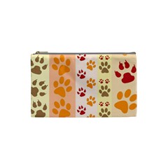 Paw Print Paw Prints Fun Background Cosmetic Bag (small) 