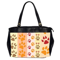 Paw Print Paw Prints Fun Background Office Handbags (2 Sides)  by Amaryn4rt