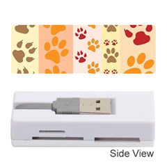 Paw Print Paw Prints Fun Background Memory Card Reader (stick)  by Amaryn4rt