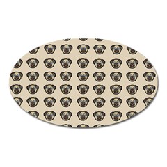 Puppy Dog Pug Pup Graphic Oval Magnet by Amaryn4rt