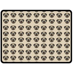 Puppy Dog Pug Pup Graphic Fleece Blanket (large)  by Amaryn4rt