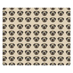 Puppy Dog Pug Pup Graphic Double Sided Flano Blanket (small)  by Amaryn4rt