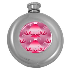 Seamless Repeat Repeating Pattern Round Hip Flask (5 Oz) by Amaryn4rt