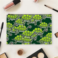 Seamless Tile Background Abstract Turtle Turtles Cosmetic Bag (large)  by Amaryn4rt