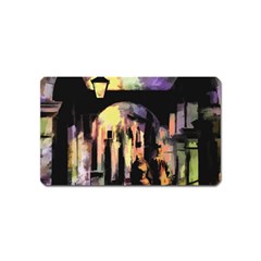 Street Colorful Abstract People Magnet (name Card) by Amaryn4rt