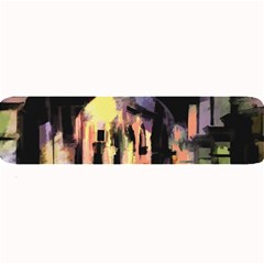 Street Colorful Abstract People Large Bar Mats by Amaryn4rt