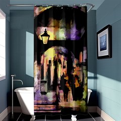 Street Colorful Abstract People Shower Curtain 36  X 72  (stall)  by Amaryn4rt