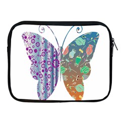 Vintage Style Floral Butterfly Apple Ipad 2/3/4 Zipper Cases by Amaryn4rt