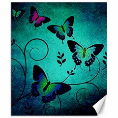 Texture Butterflies Background Canvas 8  X 10  by Amaryn4rt