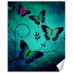 Texture Butterflies Background Canvas 16  X 20   by Amaryn4rt