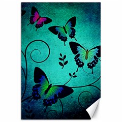 Texture Butterflies Background Canvas 20  X 30   by Amaryn4rt