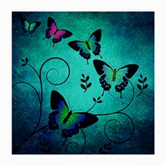 Texture Butterflies Background Medium Glasses Cloth (2-side) by Amaryn4rt