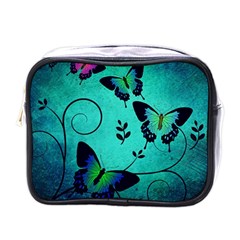 Texture Butterflies Background Mini Toiletries Bags by Amaryn4rt