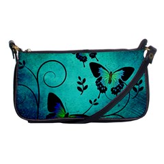 Texture Butterflies Background Shoulder Clutch Bags by Amaryn4rt