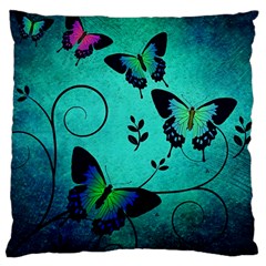 Texture Butterflies Background Large Cushion Case (two Sides) by Amaryn4rt