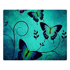 Texture Butterflies Background Double Sided Flano Blanket (large)  by Amaryn4rt