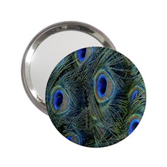 Peacock Feathers Blue Bird Nature 2 25  Handbag Mirrors by Amaryn4rt