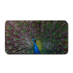 Peacock Feather Beat Rad Blue Medium Bar Mats by Amaryn4rt