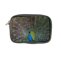 Peacock Feather Beat Rad Blue Coin Purse by Amaryn4rt