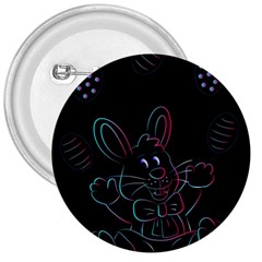 Easter Bunny Hare Rabbit Animal 3  Buttons by Amaryn4rt