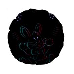 Easter Bunny Hare Rabbit Animal Standard 15  Premium Round Cushions Front