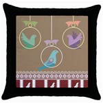 Isolated Wallpaper Bird Sweet Fowl Throw Pillow Case (Black) Front