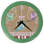 Isolated Wallpaper Bird Sweet Fowl Color Wall Clocks Front