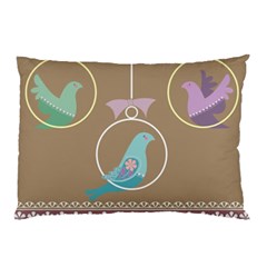 Isolated Wallpaper Bird Sweet Fowl Pillow Case by Amaryn4rt