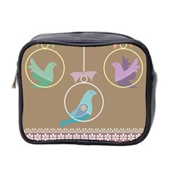 Isolated Wallpaper Bird Sweet Fowl Mini Toiletries Bag 2-side by Amaryn4rt