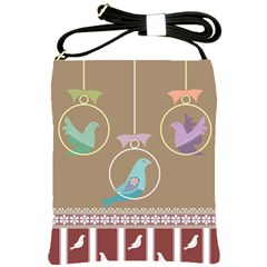 Isolated Wallpaper Bird Sweet Fowl Shoulder Sling Bags by Amaryn4rt