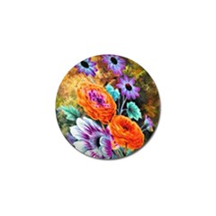 Flowers Artwork Art Digital Art Golf Ball Marker