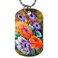 Flowers Artwork Art Digital Art Dog Tag (Two Sides)