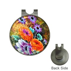 Flowers Artwork Art Digital Art Hat Clips with Golf Markers