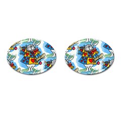 Seamless Repeating Tiling Tileable Cufflinks (oval) by Amaryn4rt