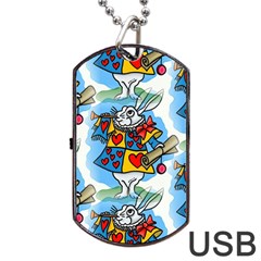 Seamless Repeating Tiling Tileable Dog Tag Usb Flash (two Sides) by Amaryn4rt