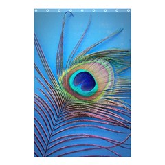 Peacock Feather Blue Green Bright Shower Curtain 48  x 72  (Small) 