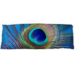 Peacock Feather Blue Green Bright Body Pillow Case (Dakimakura)