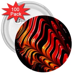 Abstract Fractal Mathematics Abstract 3  Buttons (100 Pack)  by Amaryn4rt