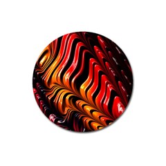 Abstract Fractal Mathematics Abstract Magnet 3  (round) by Amaryn4rt