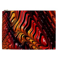 Abstract Fractal Mathematics Abstract Cosmetic Bag (xxl)  by Amaryn4rt