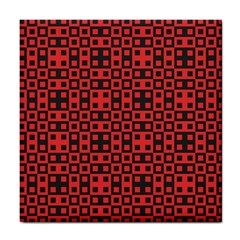 Abstract Background Red Black Tile Coasters by Amaryn4rt