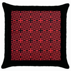 Abstract Background Red Black Throw Pillow Case (black) by Amaryn4rt