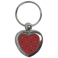 Abstract Background Red Black Key Chains (heart)  by Amaryn4rt