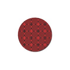 Abstract Background Red Black Golf Ball Marker by Amaryn4rt