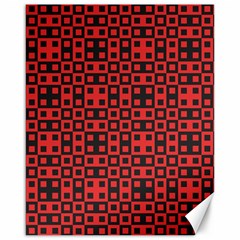 Abstract Background Red Black Canvas 16  X 20   by Amaryn4rt