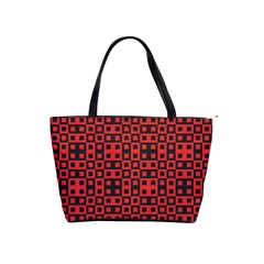 Abstract Background Red Black Shoulder Handbags by Amaryn4rt