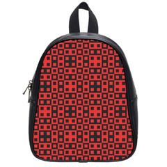 Abstract Background Red Black School Bags (small) 