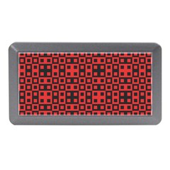 Abstract Background Red Black Memory Card Reader (Mini)