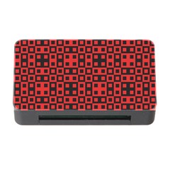 Abstract Background Red Black Memory Card Reader with CF